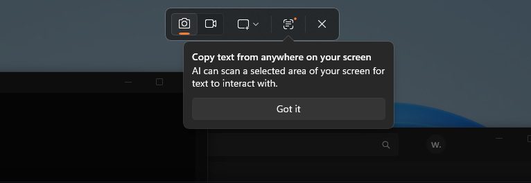 Windows 11 AI feature lets you copy texts from screen