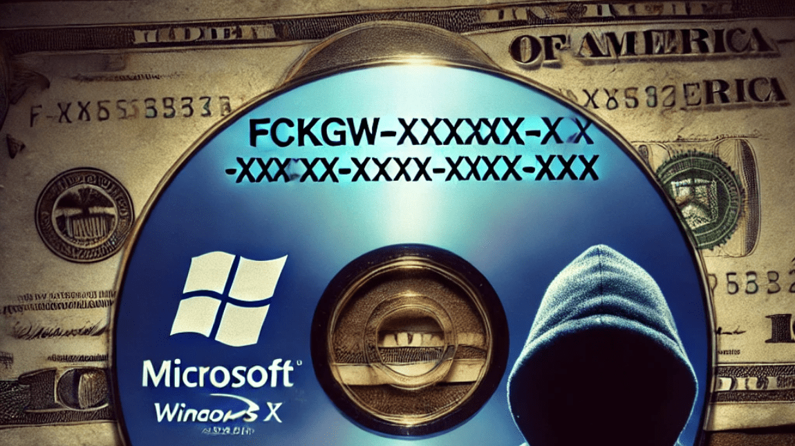 Windows XP 'FCKGW' licensing key