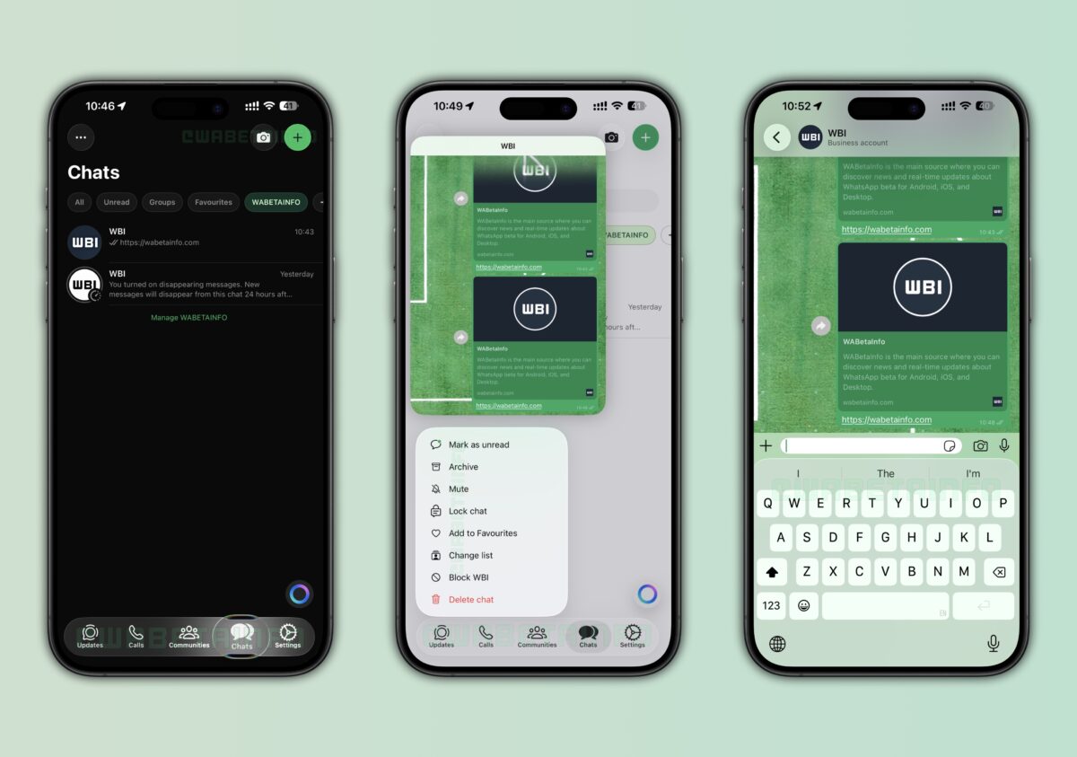واتساپ طراحی جدید Liquid Glass را برای برخی کاربران iOS عرضه می کند