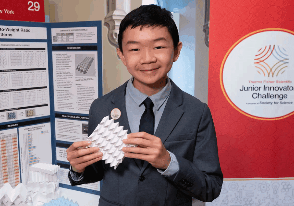 نوجوان ۱۴ ساله الگوی جدید اوریگامی را با مقامت بالا کشف کرد