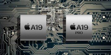 نمایی از تراشه‌های A19 و A19 Pro اپل