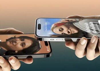 تصویری از اپل ایردراپ روی گوشی‌های آیفون