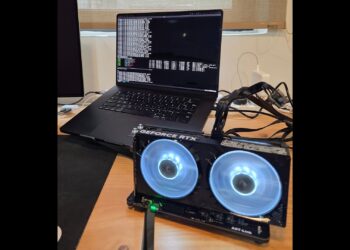 امکان اجرای موفق کارت‌های Nvidia RTX روی مک‌بوک از طریق USB4