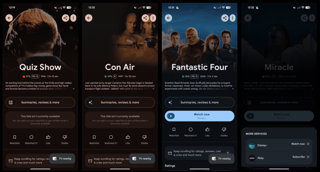 Disney movies disappear from Google TV, YouTube, and Play