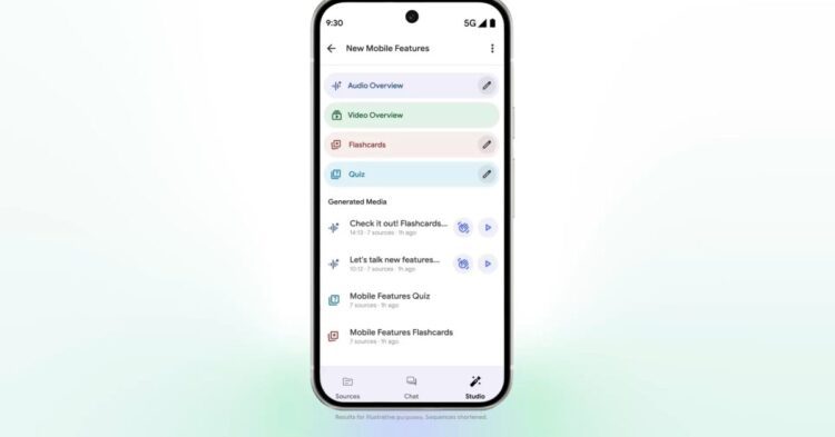 به‌روزرسانی NotebookLM گوگل