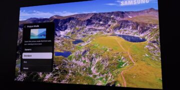 منو Picture Mode تلویزیون سامسونگ