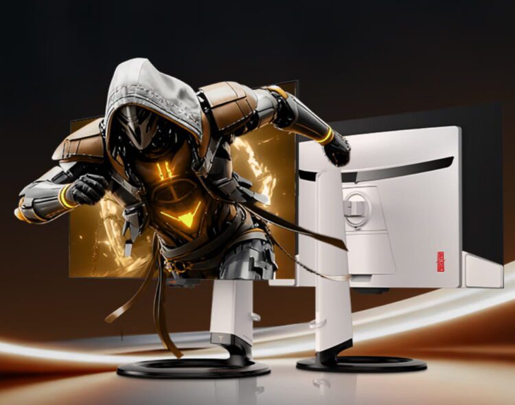 مکایی از مانیتور گیمینگ Skyworth G32U Max در رنگ سفید