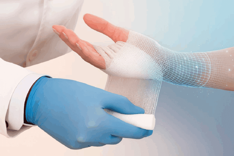 تصویری از یک پانسمان هوشمند