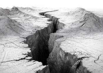 گسترش یک شکاف در منطقه گسل توز گولو در ترکیه