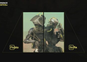 تصویری از هوش مصنوعی Teammates یوبیسافت که عامل‌هایش یعنی سوفیا و پابلو رو کنار هم نشان می‌دهد