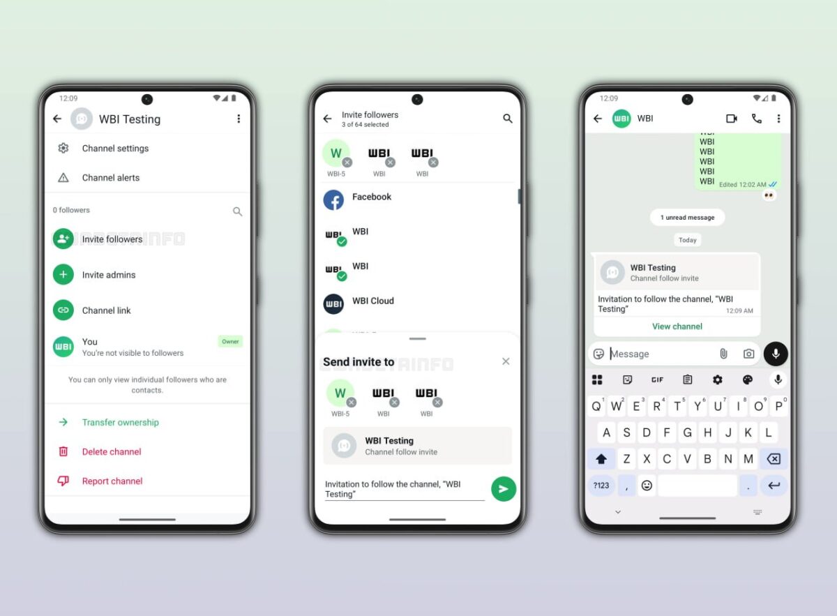 قابلیت جدید واتساپ برای دعوت مستقیم کاربران به کانالها