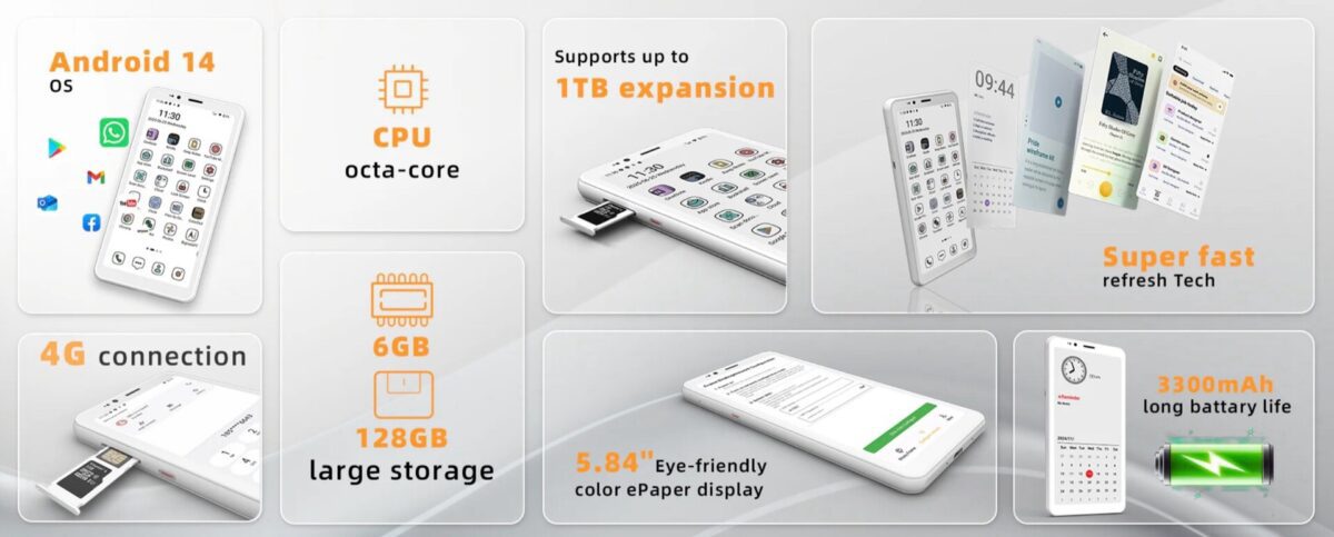 بررسی مشخصات و ویژگی HiBreak S؛ تجربه‌ ای تازه از گوشی‌های هوشمند با جوهر الکترونیکی