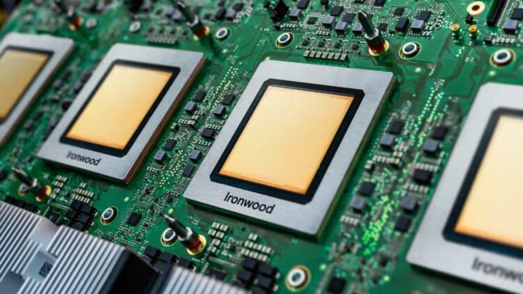 تصویری از چند تراشه TPU