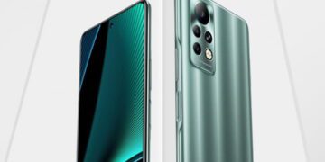 تصویری از نمای جلویی و عقب گوشی اینفینیکس نوت ۱۱