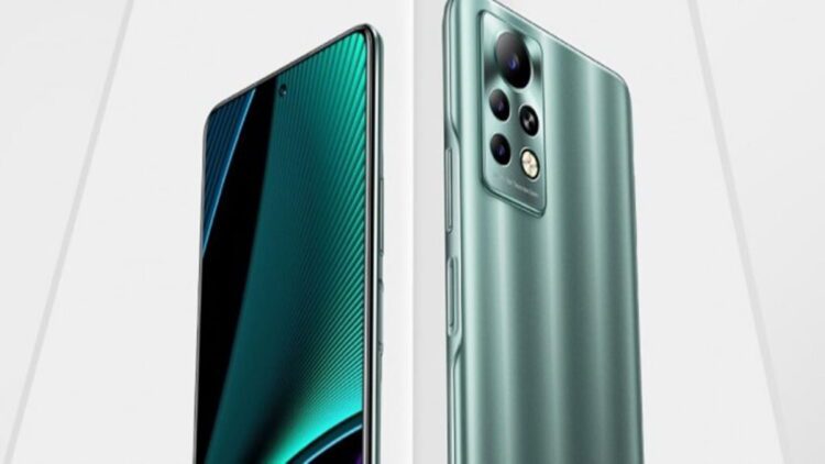 تصویری از نمای جلویی و عقب گوشی اینفینیکس نوت ۱۱