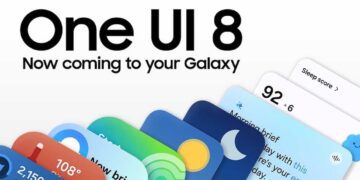 ردیفی از کارتهای رابط کاربری با طراحی رنگارنگ و متن "One UI 8" و "Now coming to your Galaxy" که در پسزمینه سفید قرار گرفتهاند.