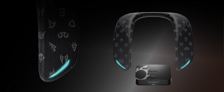 اسپیکر گردنی ‌ویژه ‌فاینال فانتزی ‌SoundSlayer در رنگ مشکی