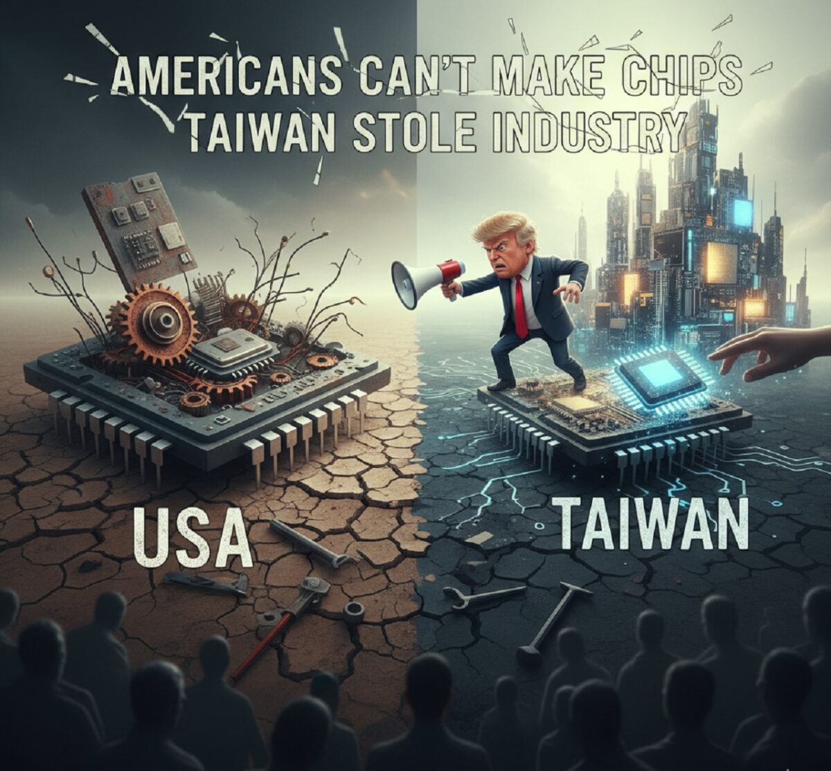 دونالد ترامپ اعلام کرد که آمریکایی ها نمی دانند چگونه میکروچیپ بسازند