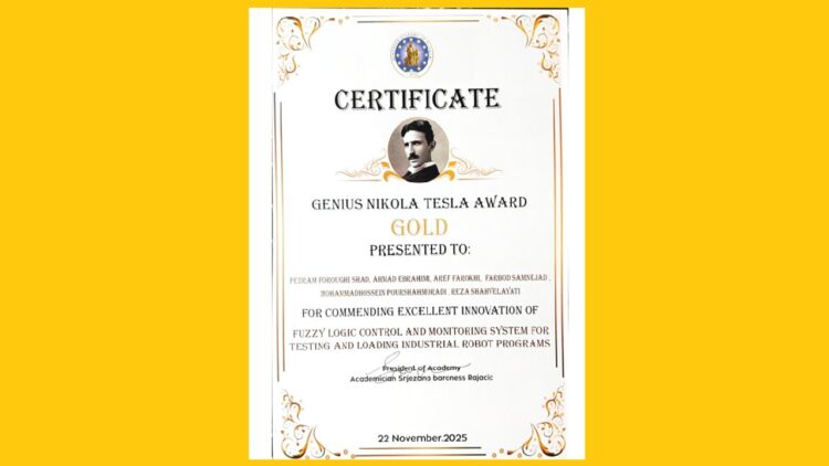اهداء جایزه نیکولا تسلا ۲۰۲۵ به مخترعین و پژوهشگران ایرانی