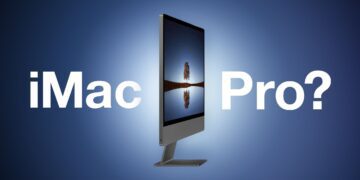 نمای جانبی یک آیمک خاکستری رنگ با نوشته سفید