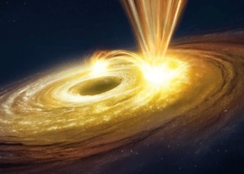 مشاهده فوران یک سیاهچاله ابرجرم