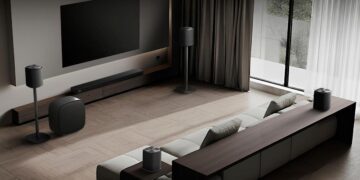 الجی ساوند سوئیت (LG Sound Suite) از فناوری صوتی دالبی اتموس فلکسکانکت (Dolby Atmos FlexConnect) بهره میبرد.