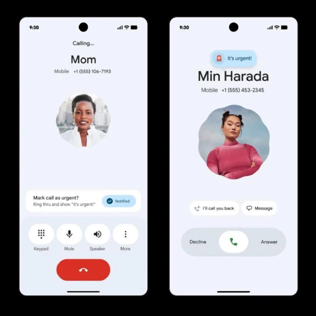 نمایش تماس فوری و هشدار گروه