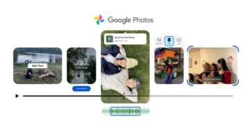 رابط کاربری جدید و بازطراحی شده‌ی بخش ویرایش ویدیو در اپلیکیشن گوگل فوتوز با تایم‌لاین و ابزارهای برش.