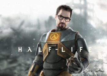 پوستر هنری بازی هف-لایف (Half-Life) با تصویر گوردون فریمن.
