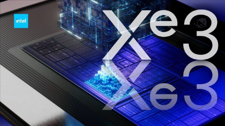 طرح گرافیکی معماری Xe3 اینتل مربوط به پردازنده‌های Panther Lake.