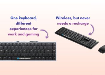 معرفی کیبورد و ماوس بی‌سیم لنوو با قابلیت شارژ خودکار از طریق نور محیط.