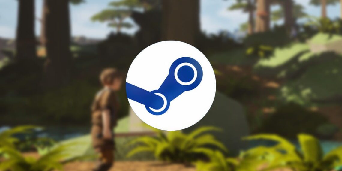 تصویر گرافیکی معرفی بازی‌های رایگان جدید استیم در اواسط دسامبر ۲۰۲۵، همراه با لوگوی Steam و پس‌زمینه‌ای از محیط یک بازی مستقل