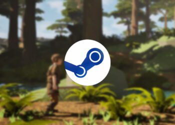 تصویر گرافیکی معرفی بازی‌های رایگان جدید استیم در اواسط دسامبر ۲۰۲۵، همراه با لوگوی Steam و پس‌زمینه‌ای از محیط یک بازی مستقل