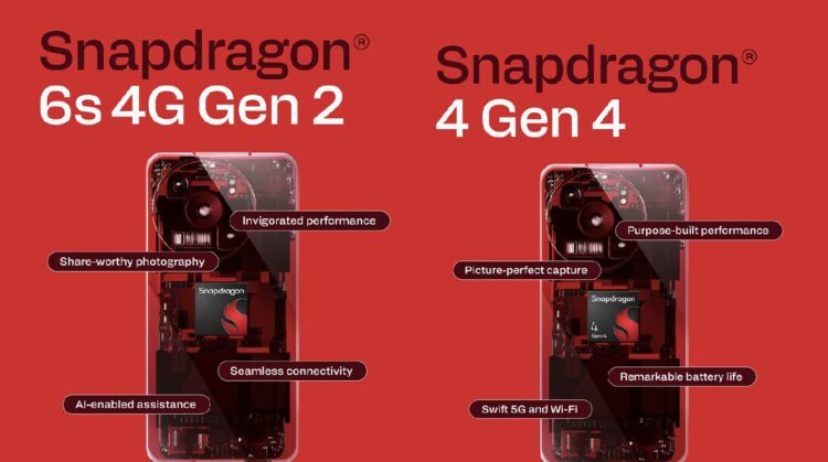 بنر معرفی دو تراشه جدید کوالکام: اسنپدراگون 6s 4G Gen 2 و اسنپدراگون 4 Gen 4.