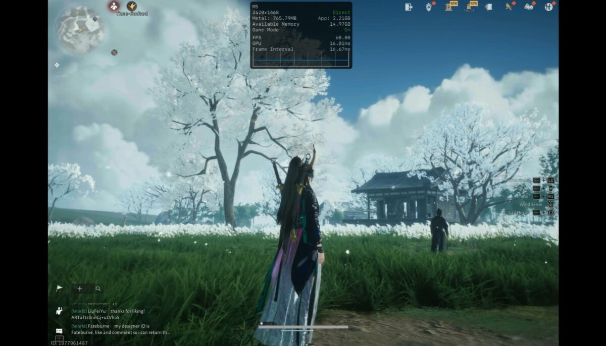 اجرای Where Winds Meet روی آیپد پرو