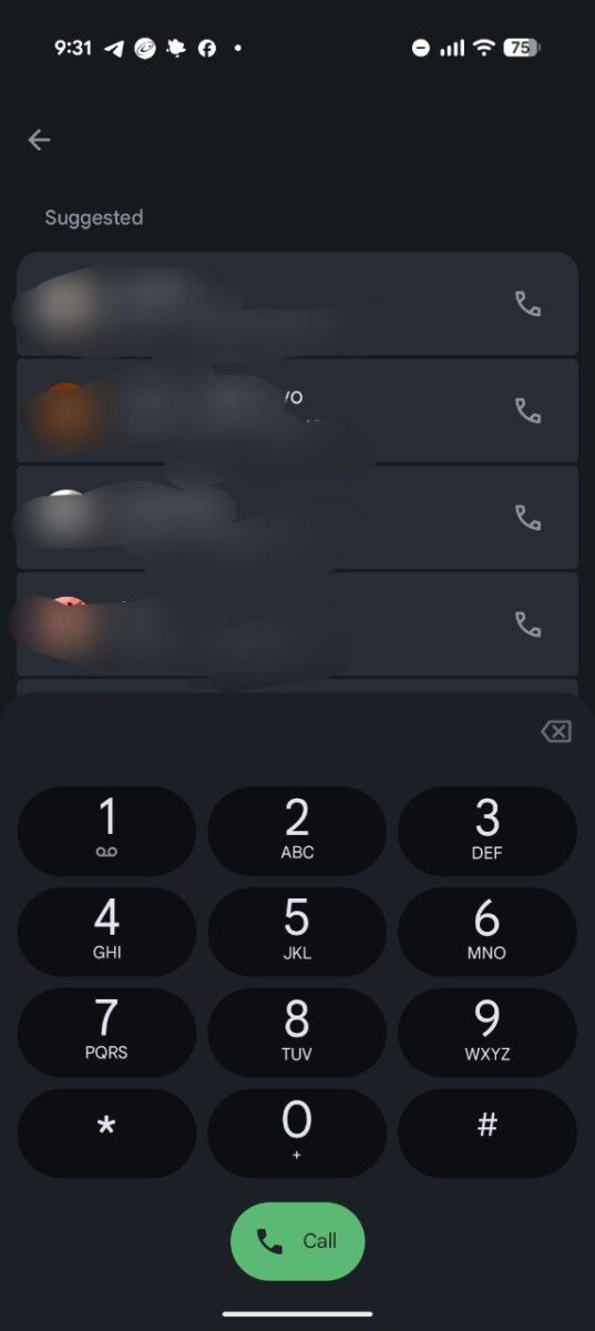 شمارهگیر گوگل با هشدار ضبط مکالمه