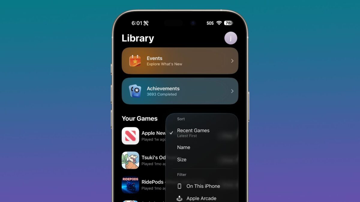اپلیکیشن Games اپل