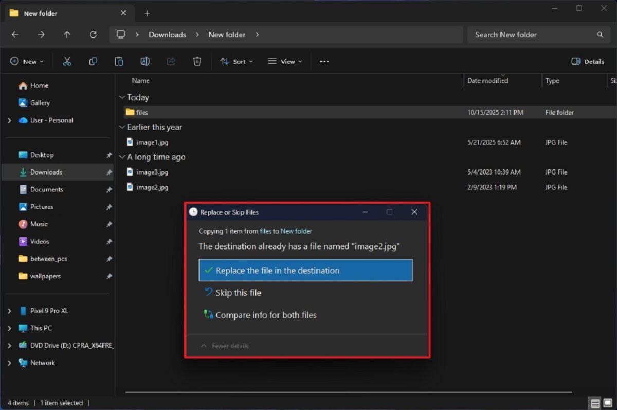 بهبودهای حالت تیره File Explorer در بهروزرسانی ویندوز 11