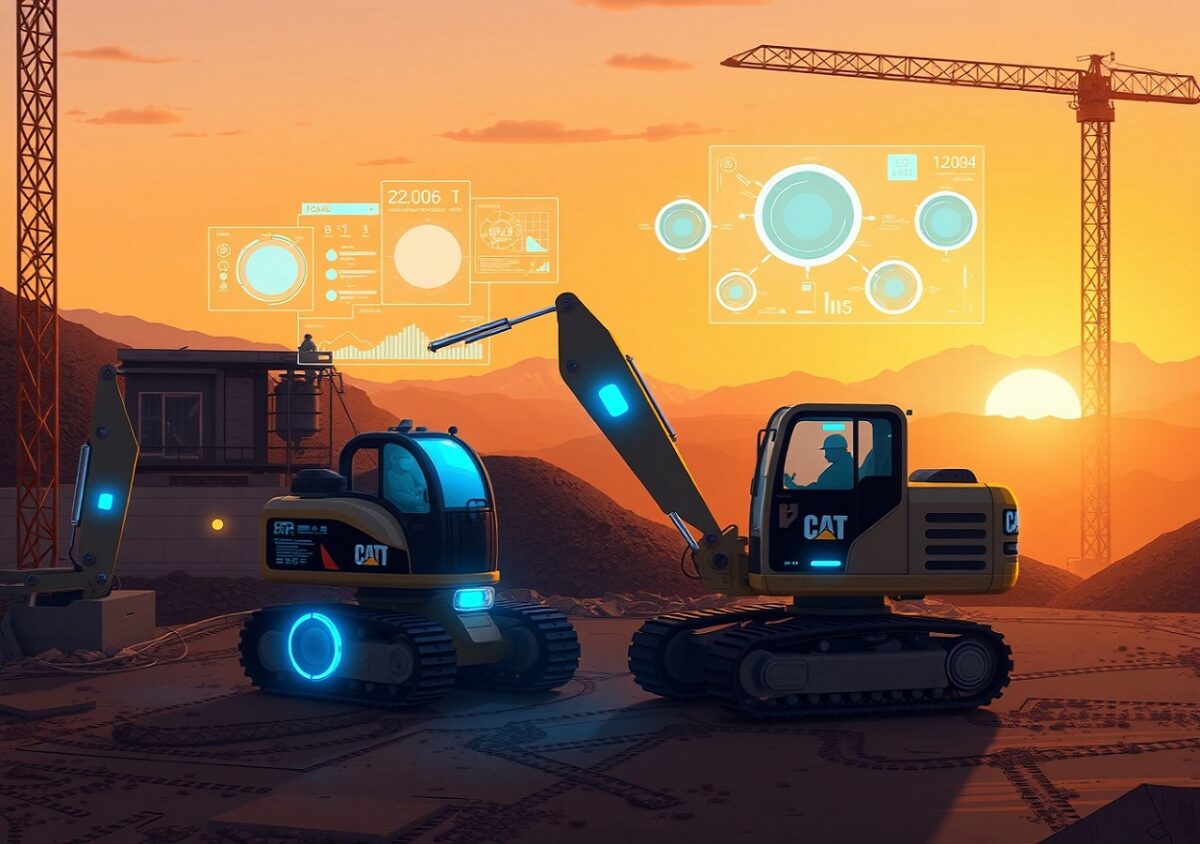 همکاری کاترپیلار و انویدیا برای توسعه هوش مصنوعی در تجهیزات
