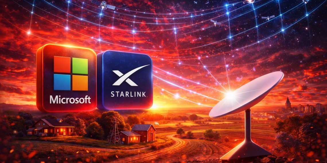 اتحاد مایکروسافت و اسپیسایکس برای توسعه اینترنت ماهوارهای