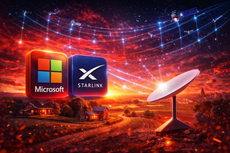 اتحاد مایکروسافت و اسپیسایکس برای توسعه اینترنت ماهوارهای