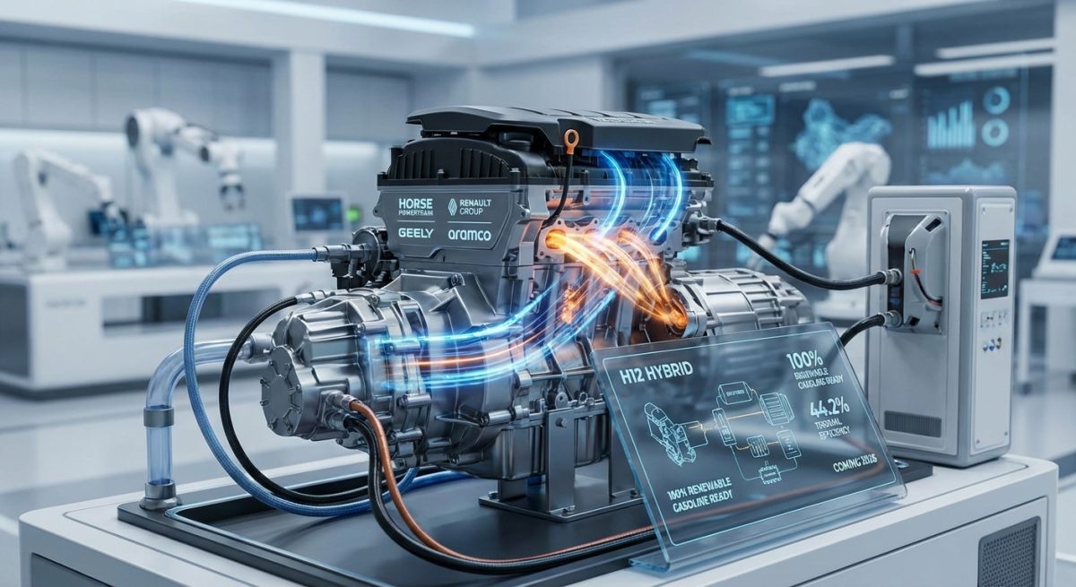 ساخت پیشرانه هیبریدی مفهومی که از بنزین تجدیدپذیر استفاده می کند