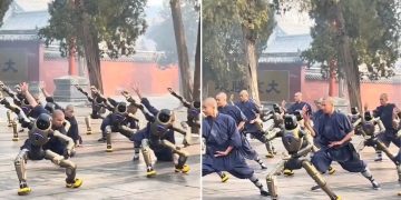 ربات انسان‌نمای Lingxi X2 در معبد شائولین؛ اجرای دقیق حرکات کونگ‌فو