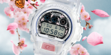 کاسیو ساعت جی‌شاک را با طراحی شفاف شکوفه گیلاس عرضه کرد