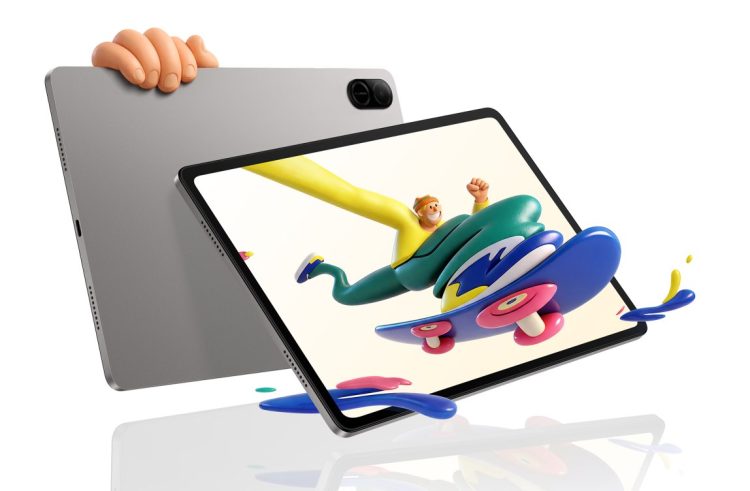 پوستر تبلیغاتی تبلت Honor Pad X8b با نمایش خروج تصاویر سهبعدی از صفحه نمایش.