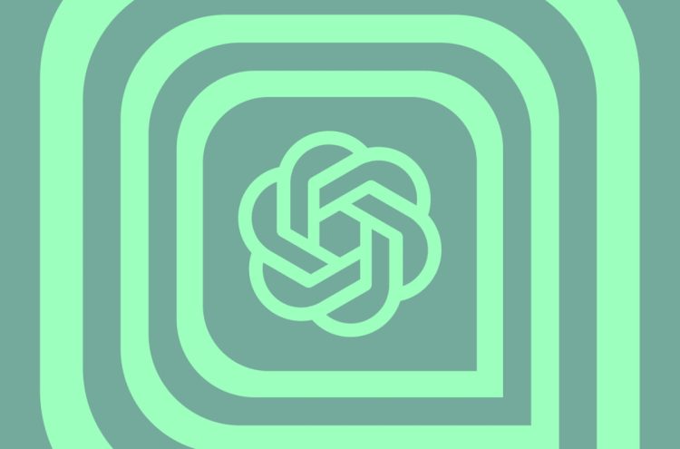 لوگوی OpenAI با طراحی مینیمال به رنگ سبز، نمایش هویت بصری OpenAI و فناوری هوش مصنوعی