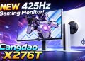 پوستر تبلیغاتی مانیتور گیمینگ Titan Legion مدل Cangdao X276T با رزولوشن 2K و نرخ نوسازی ۴۲۵ هرتز.