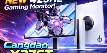 پوستر تبلیغاتی مانیتور گیمینگ Titan Legion مدل Cangdao X276T با رزولوشن 2K و نرخ نوسازی ۴۲۵ هرتز.