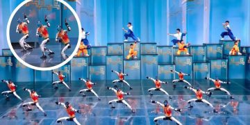 نمایش خیره‌کننده ربات‌های انسان‌نمای کونگ‌فوکار در جشن بهاره چین