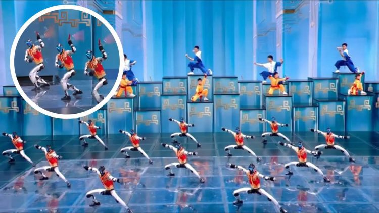 نمایش خیره‌کننده ربات‌های انسان‌نمای کونگ‌فوکار در جشن بهاره چین